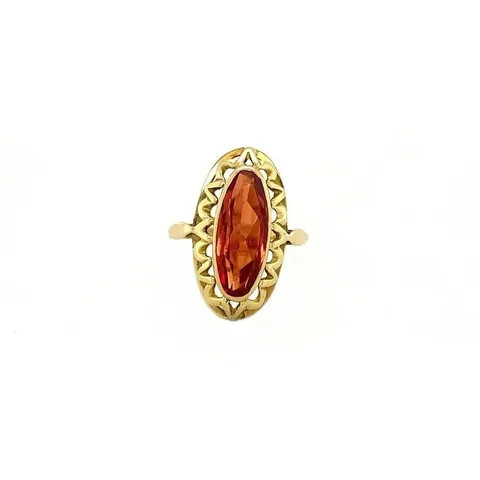Vintage 14K Gold Ring with Yellow Sapphire