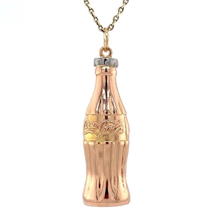 Vintage 14K Gold Coca Cola Pendant