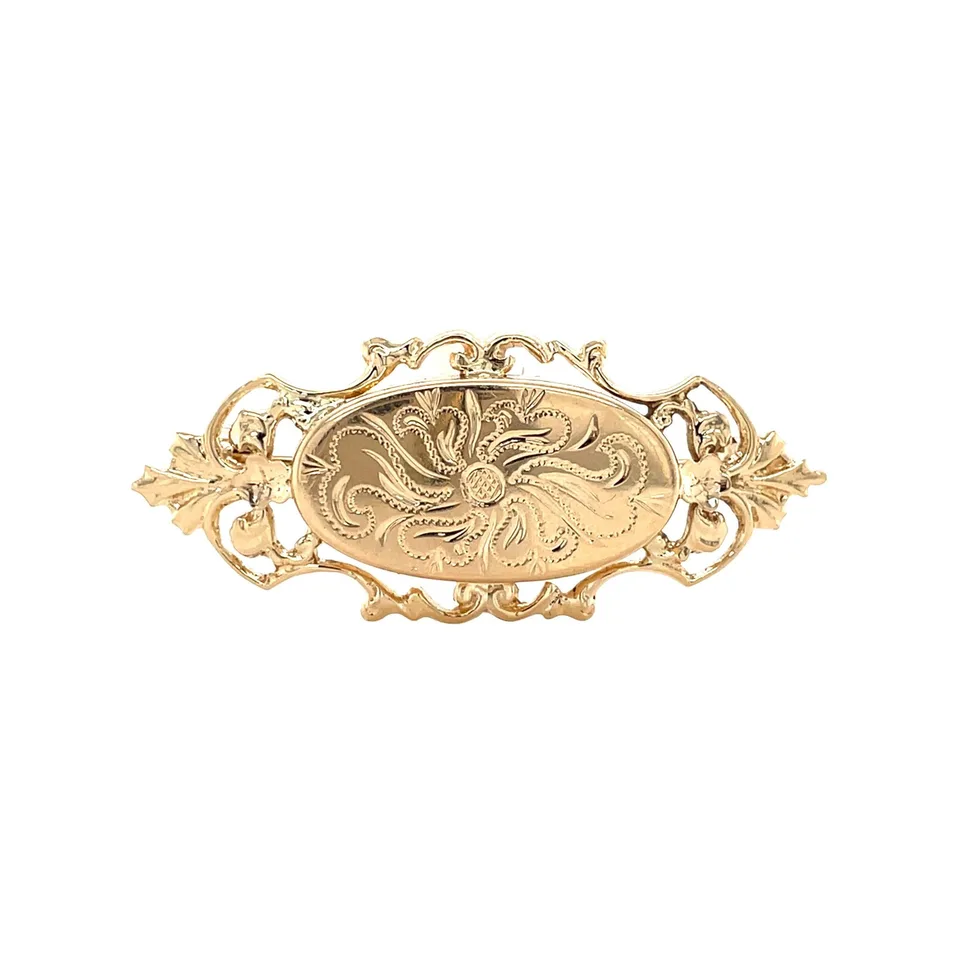 Vintage 14K Gold Fancy Brooch