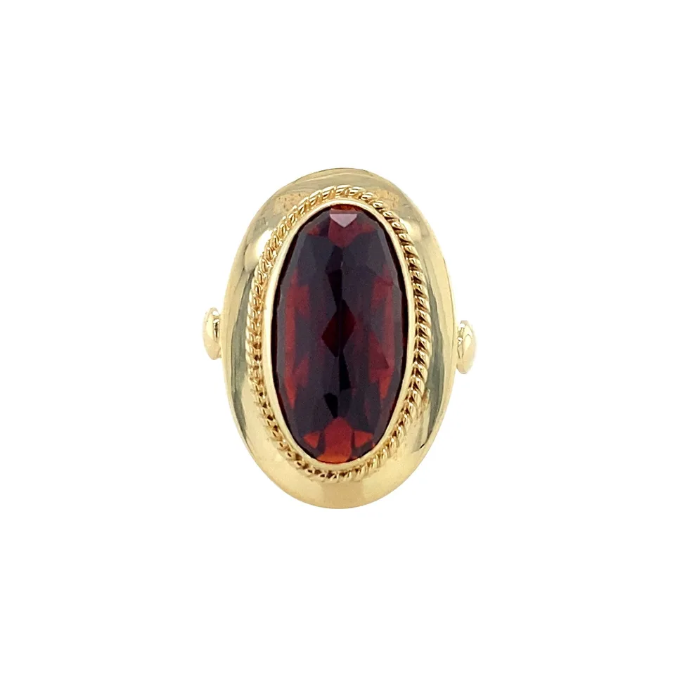 Vintage 14K Gold Ring with Garnet