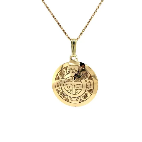 Vintage 12K Gold Pendant with Engraving