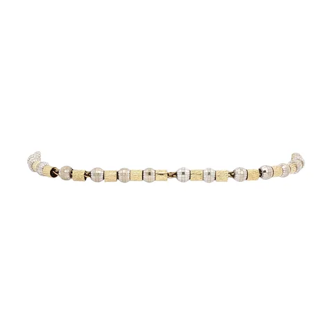 Vintage 14K Two Tone Gold Fancy Bracelet