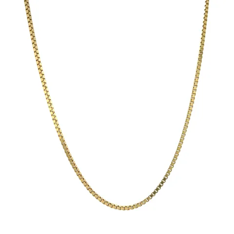 Vintage 14K Gold Long Necklace Venetian 42 cm