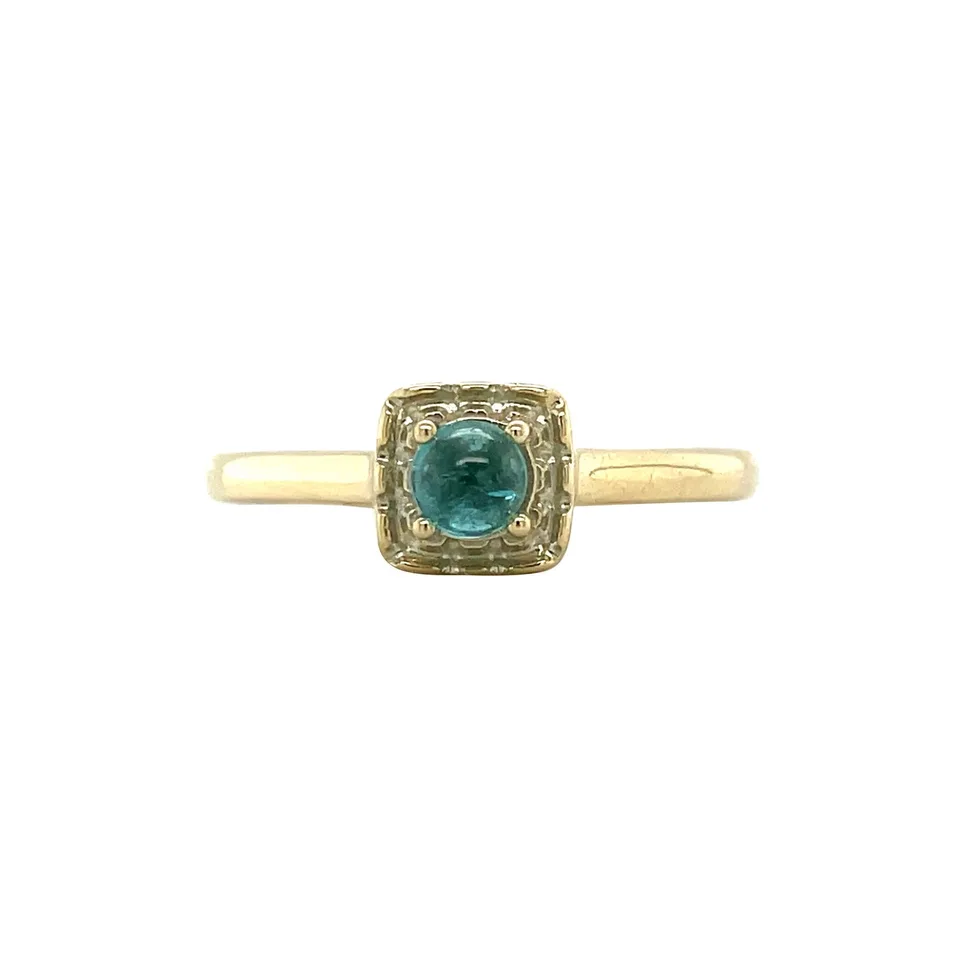 Vintage 14K Gold Ring with Tourmaline