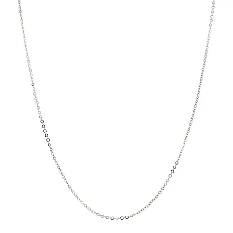 Vintage 14K White Gold Anchor Necklace