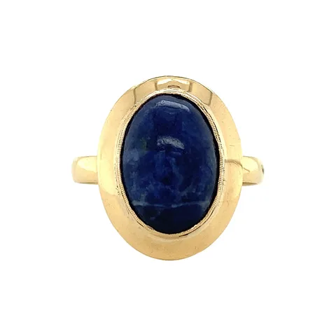 Vintage 14K Gold Ring with Sodalite