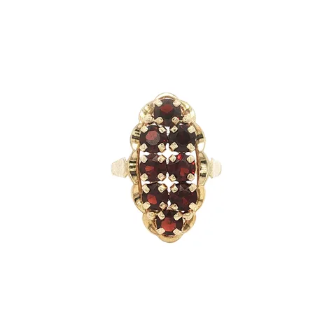Vintage 14K Gold Ring with Garnet