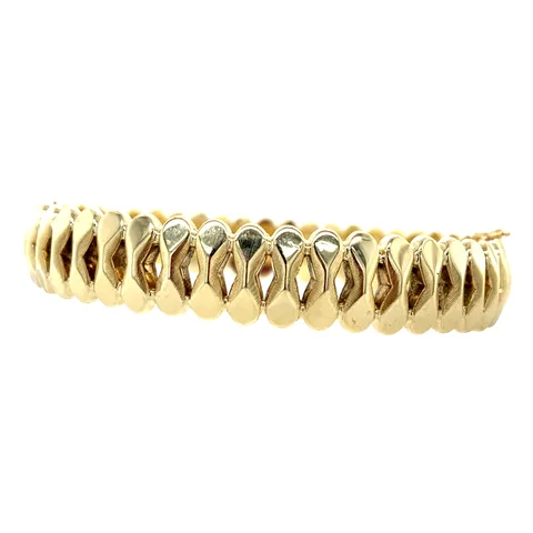 Vintage 14K Gold Fancy Bangle