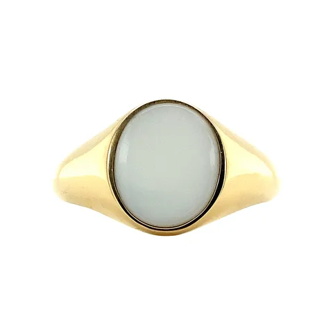 Vintage Twiggy 14K Gold Ring, Cloudy Sky