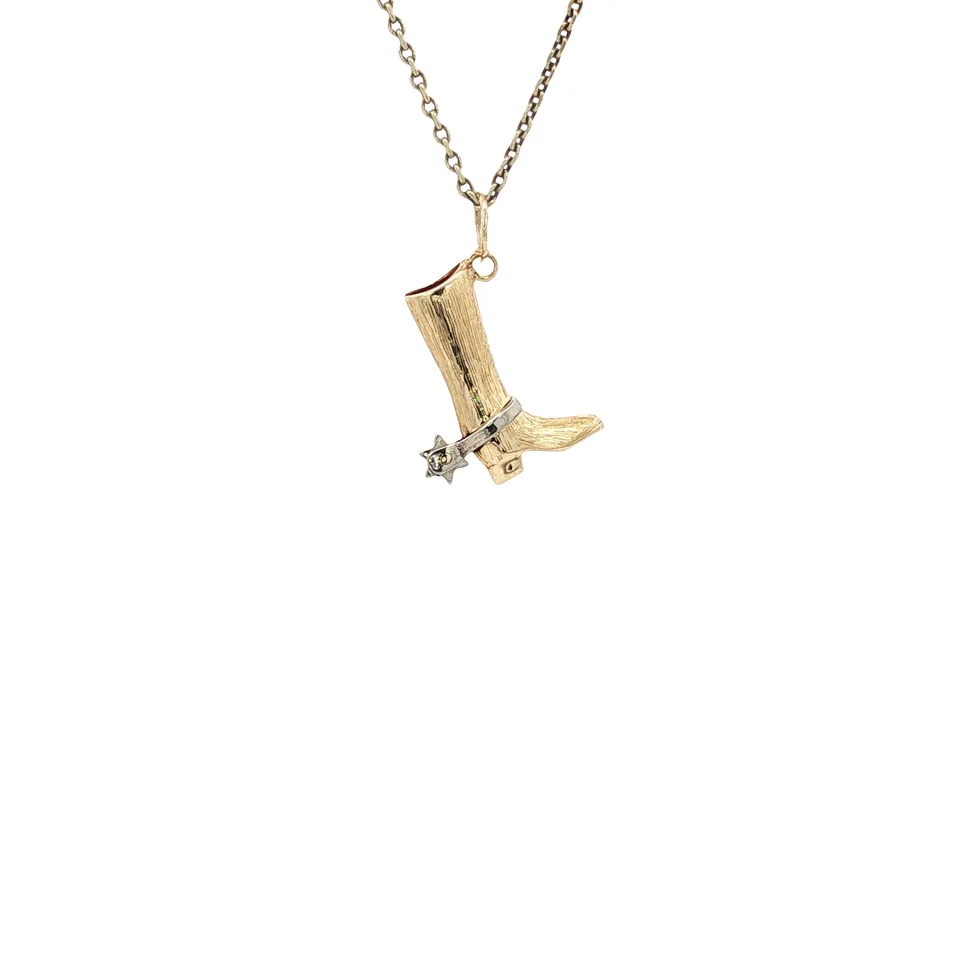 Vintage 14K Gold Cowboylaars Pendant