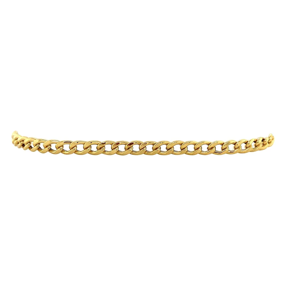 Vintage 14K Gold Bracelet Curb 19 cm