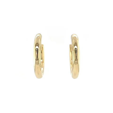 Vintage 14K Gold Smooth Hoop Earrings