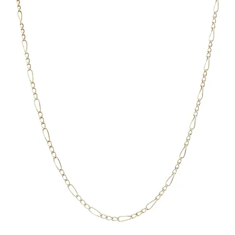 Vintage 14K Gold Figaro Necklace