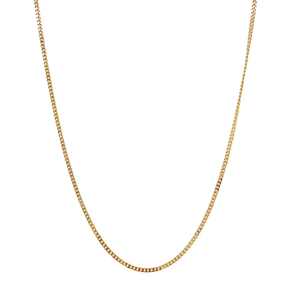 Vintage 14K Gold Necklace Curb 42 cm