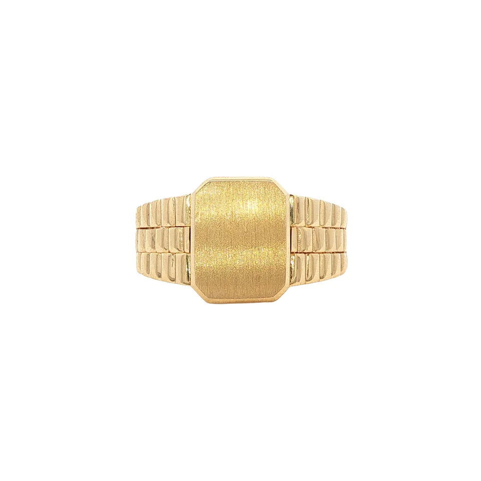 Vintage 14K Gold Fancy Signet Ring