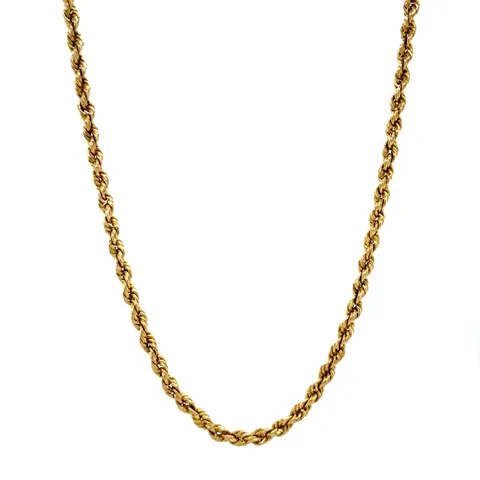 Vintage 18K Gold Rope Necklace