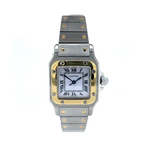 Vintage Cartier Santos Galbée Steel and 18K Gold Watch