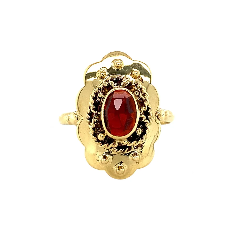 Vintage 14K Gold Ring with Garnet