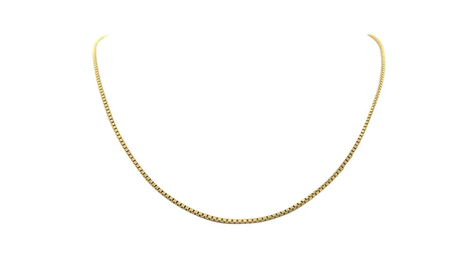 Vintage 14K Gold Long Necklace Venetian 63 cm