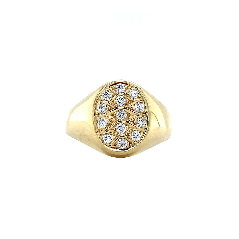 Vintage 14K Gold Ring with Diamond