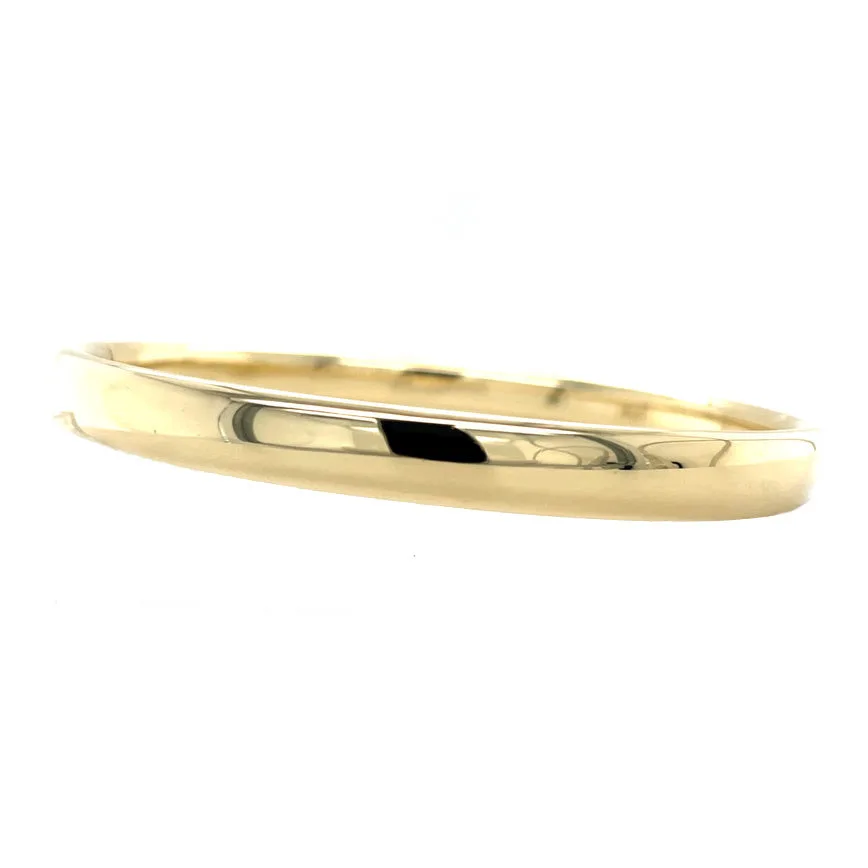 Vintage 14K Yellow Gold Smooth Bangle