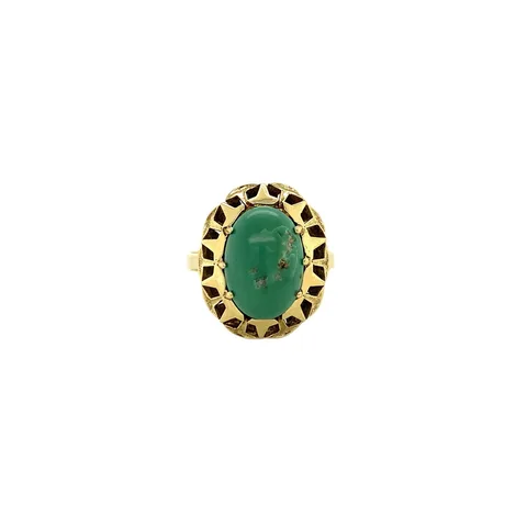 Vintage 14K Gold Ring with Turquoise