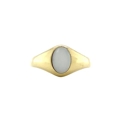 Vintage Twiggy 14K Gold Ring XXS, Cloudy Sky