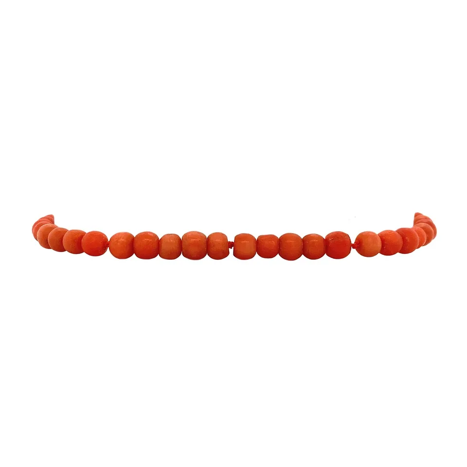 Vintage 14K Gold Bracelet Red Coral 19 cm