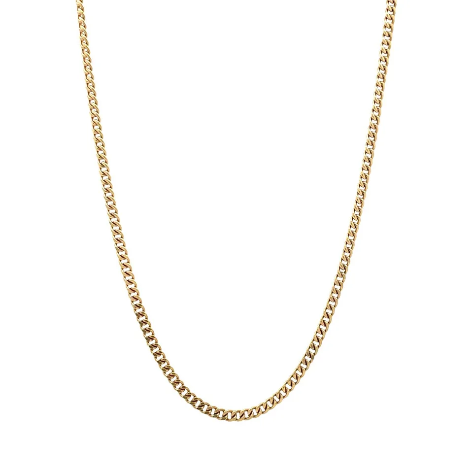 Vintage 14K Gold Curb Necklace