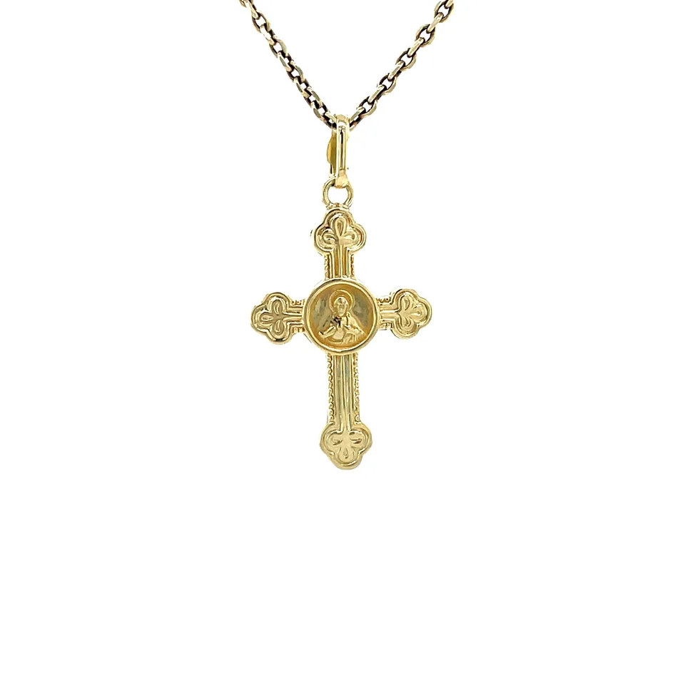 Vintage 14K Gold Cross Pendant