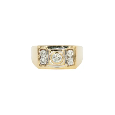 Vintage 14K Gold Ring with Diamond
