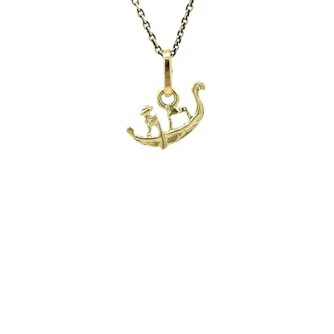 Vintage 14K Gold Gondola Pendant
