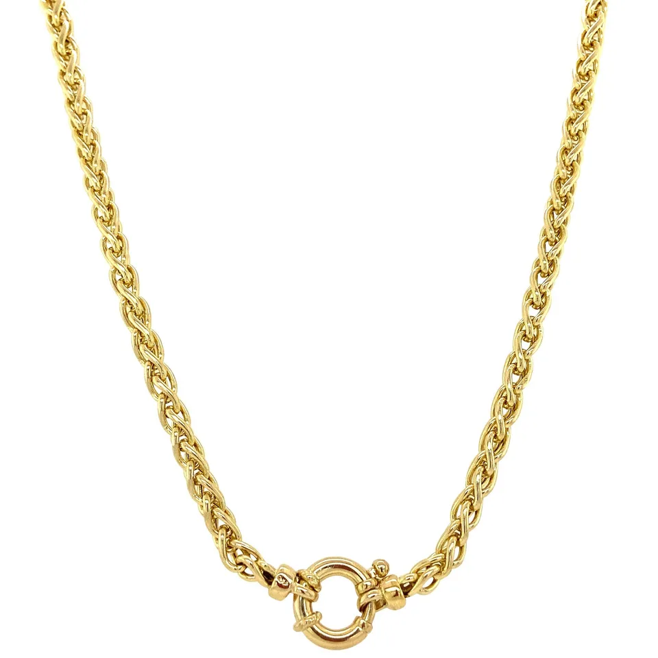 Vintage 14K Gold Necklace Foxtail 45 cm