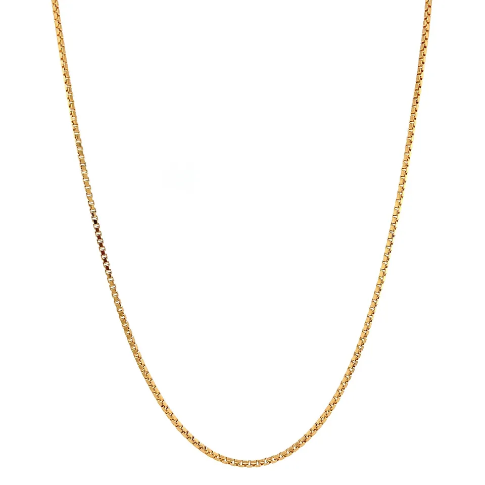 Vintage 18K Gold Long Necklace Venetian 52 cm