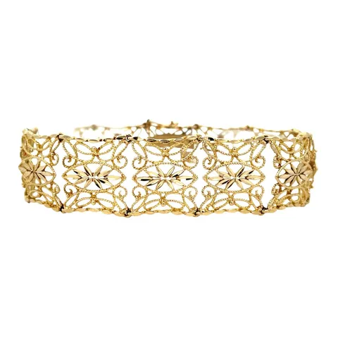 Vintage 14K Gold Fancy Bracelet