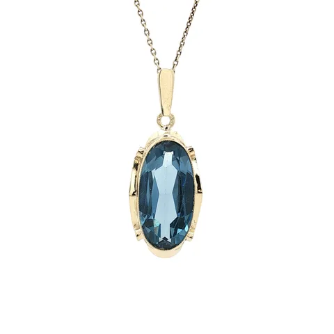 Vintage 14K Gold Pendant with Spinel