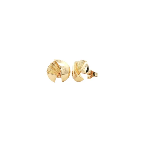 Vintage 14K Gold Fancy Stud Earrings