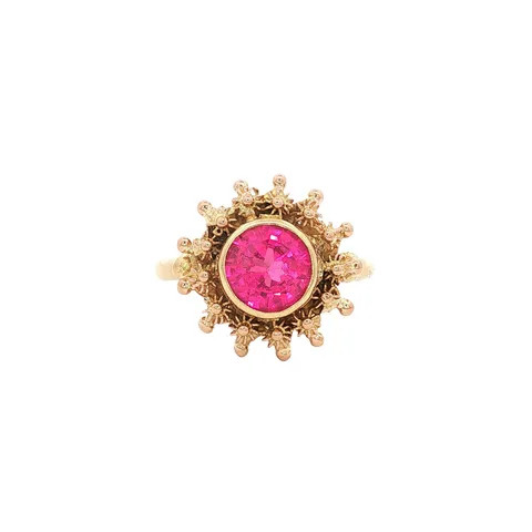 Vintage 20K Gold Ring with Ruby