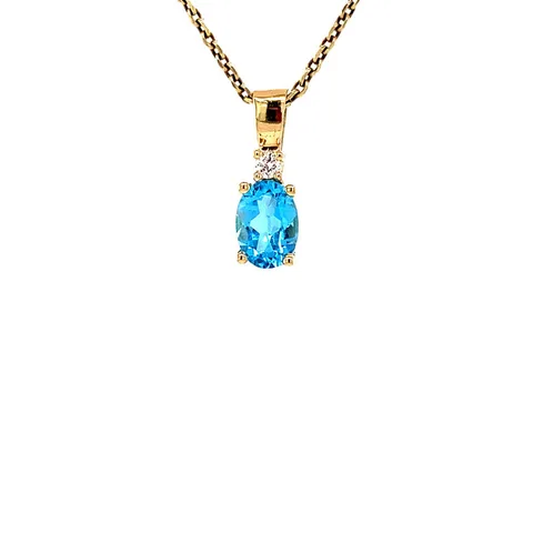 Vintage Grace 14K Gold Pendant, Poolside Party
