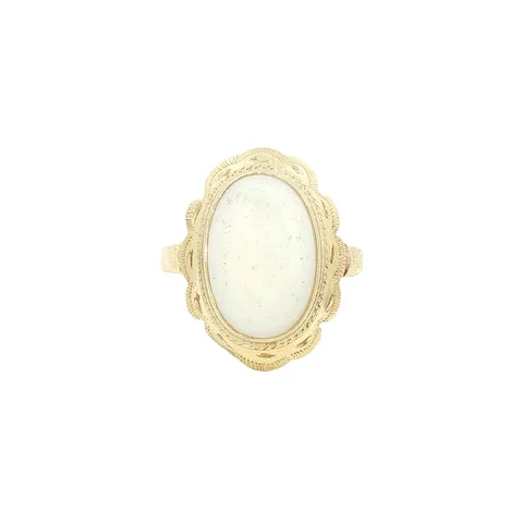 Vintage 14K Gold Ring with Opal