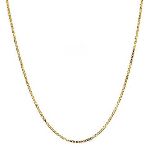 Vintage 14K Gold Long Necklace Venetian 60 cm