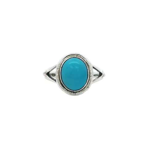 Vintage Sterling Silver Ring with Turquoise
