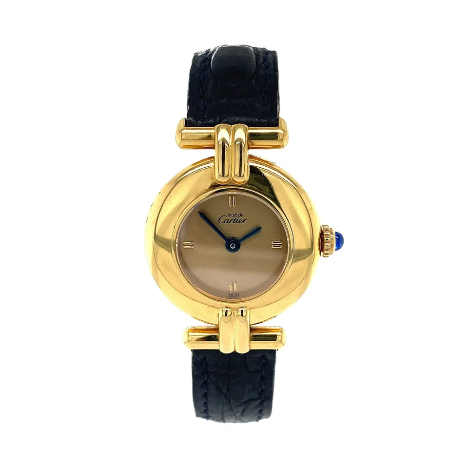 Vintage Cartier Vermeil Rivoli Quartz Watch