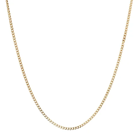 Vintage Curb 9K Gold Necklace