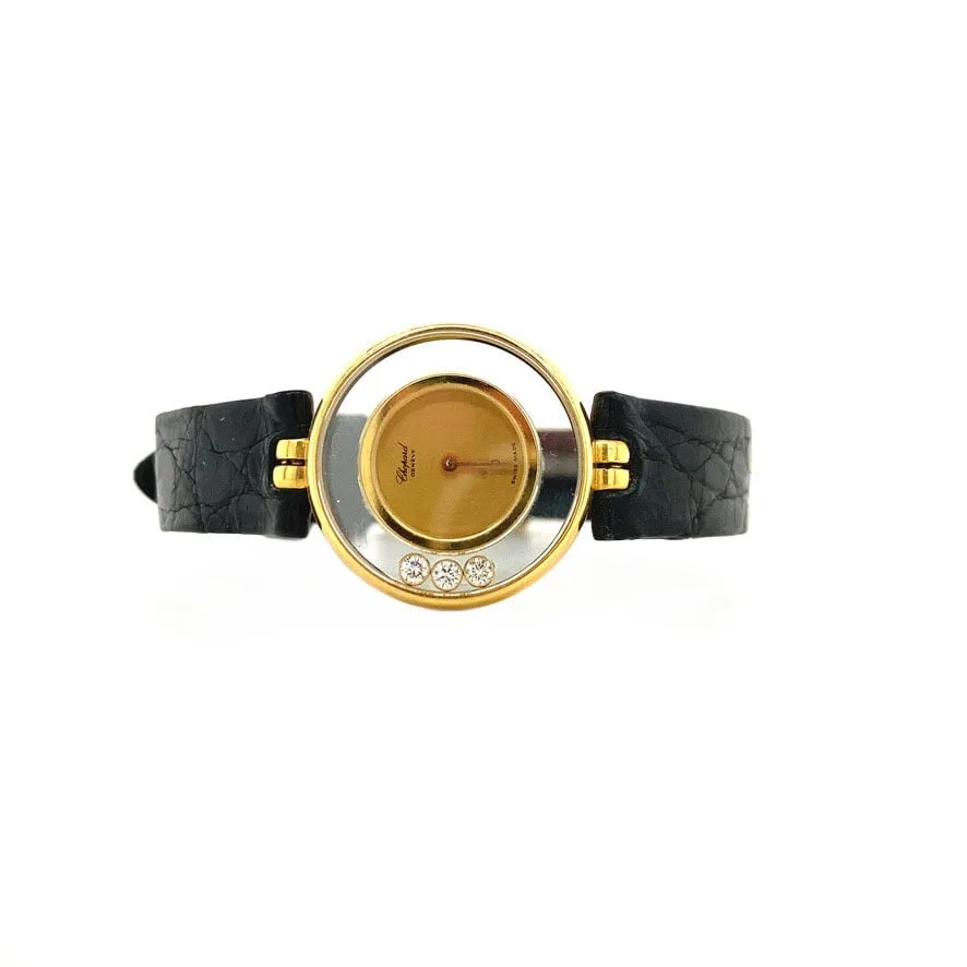 Vintage Chopard Dameshorloge 18K Gold with Diamond Watch