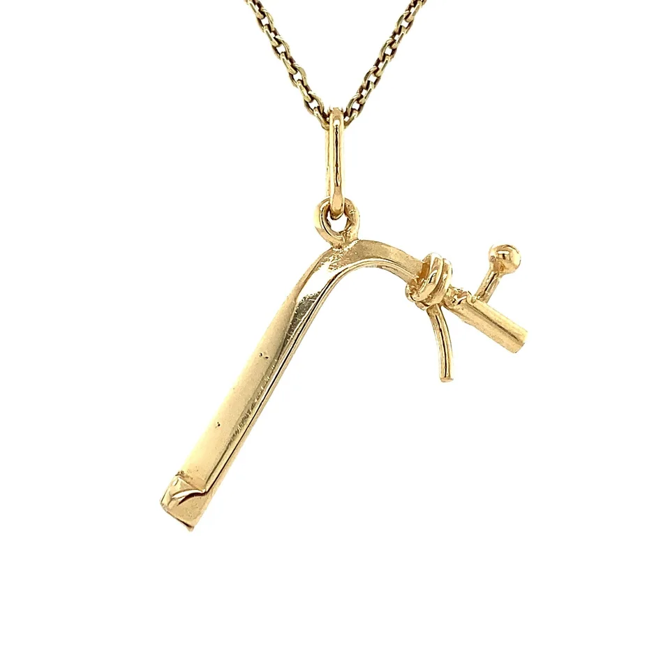 Vintage 14K Gold Pendant Biertap