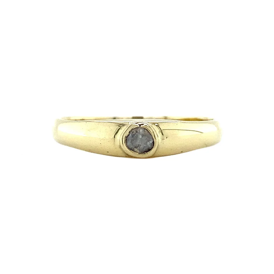 Vintage 14K Gold Ring with Diamond