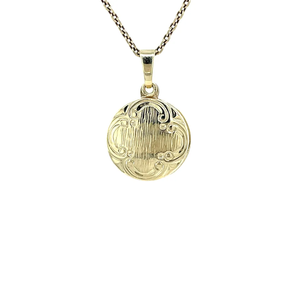 Vintage 14K Gold Locket with Engraving