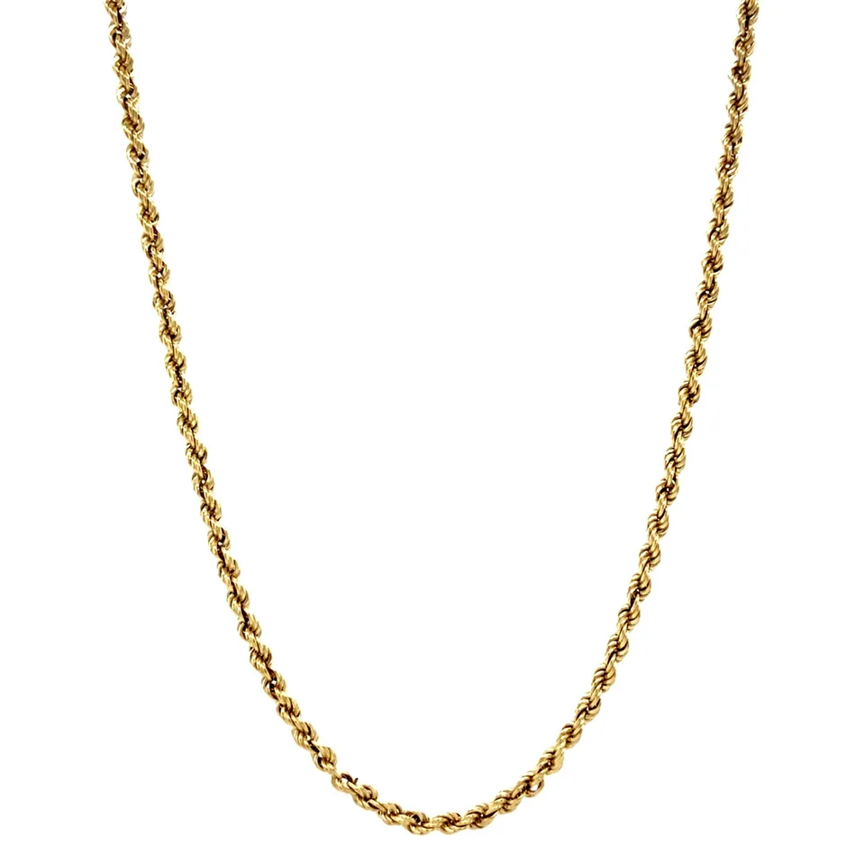 Vintage 14K Gold Rope Necklace