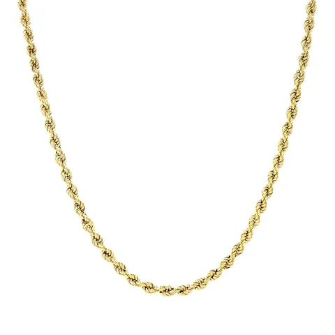 Vintage 14K Gold Long Necklace Rope 42 cm